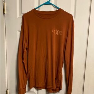 Men's Long Sleeve Shirt Flag Nor Fail - Rust